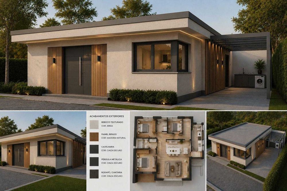 Casa Modular T2 | 86m² | Moderna, Funcional e Pronta para Viver