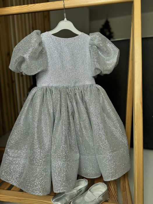 Сукня святкова золота срібна для дівчинки, випускне плаття