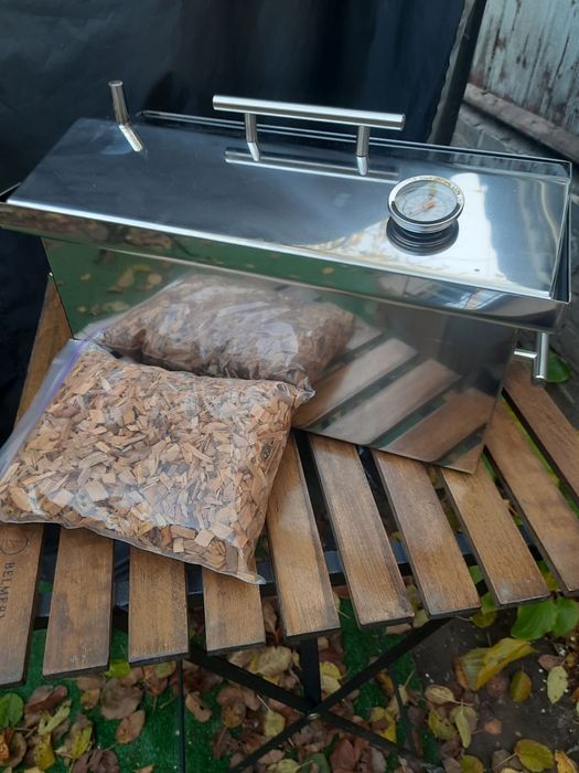 Коптильня 2 мм нержавейка.  Коптильня горячего копчения