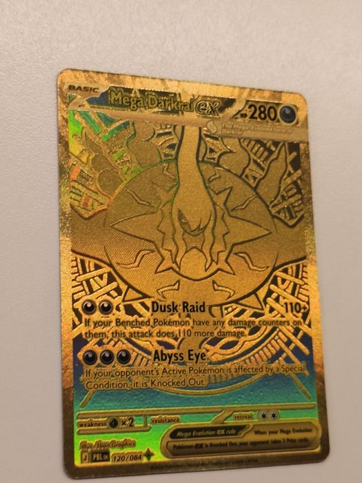 Karta Pokemon Mega Darkrai ex 120/084 Gold Hyper Rare