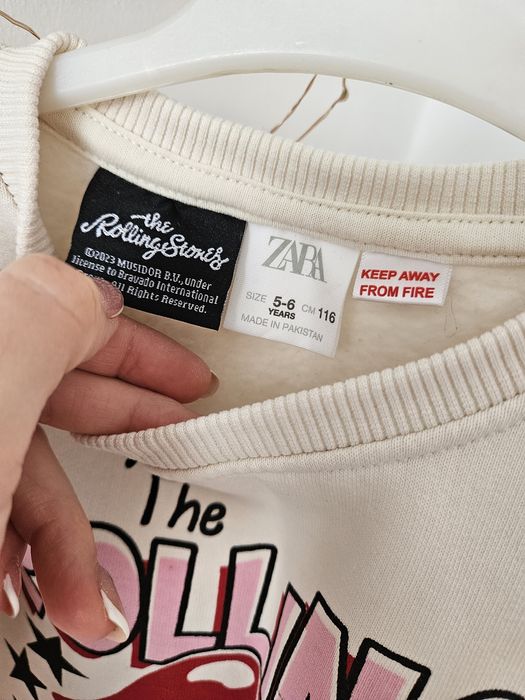 Bluza dresowa Rolling Stones Zara 116