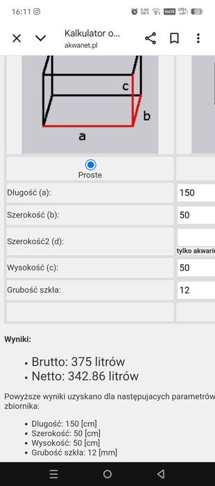 Akwarium 375 litrów