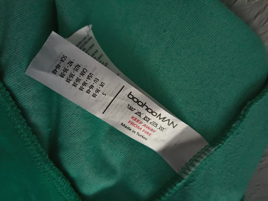 Nowa męska bluza welurowa Boohoo Man S