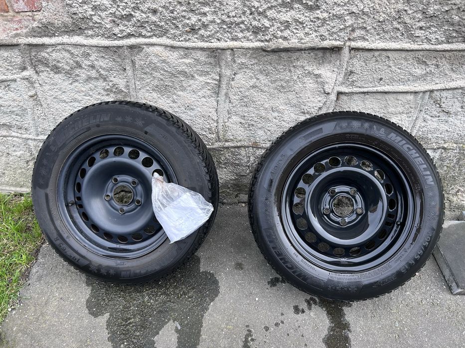 Felgi stalowe opel astra meriva 15 cali + czujniki TPMS + opony zimowe
