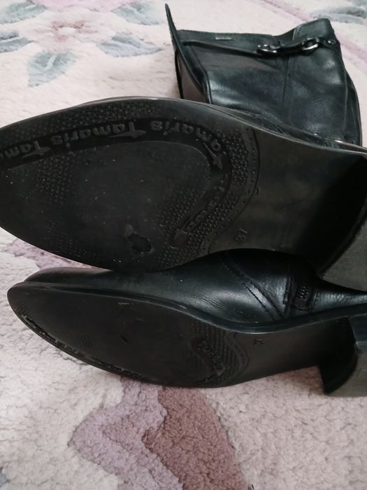 Подарю! Кожаные сапоги сапожки Tamaris р.37