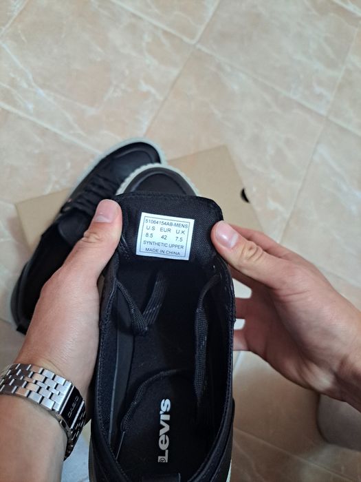 Чоловічі кеди низькі Levi's Чорні