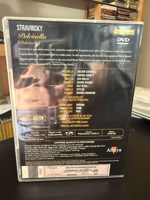 Stravinsky – Pulcinella – Kenny, Lloyd, Tear – Heinz Spoerli, Marriner