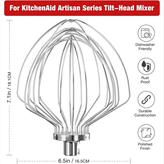 Kitchen Aid 7QT  trzepaczka