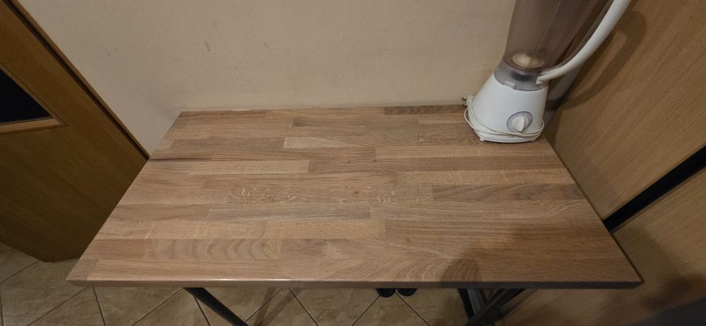 Stolik / blat roboczy 100×50 cm – styl loft – bardzo dobry stan