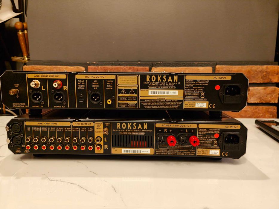 ROKSAN CASPIAN M2 Wzmacniacz + Cd ! Pilot instrukcje ! ENGLAND