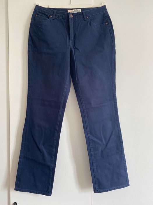 NOWE granatowe nowe spodnie Bootcut rozm 42