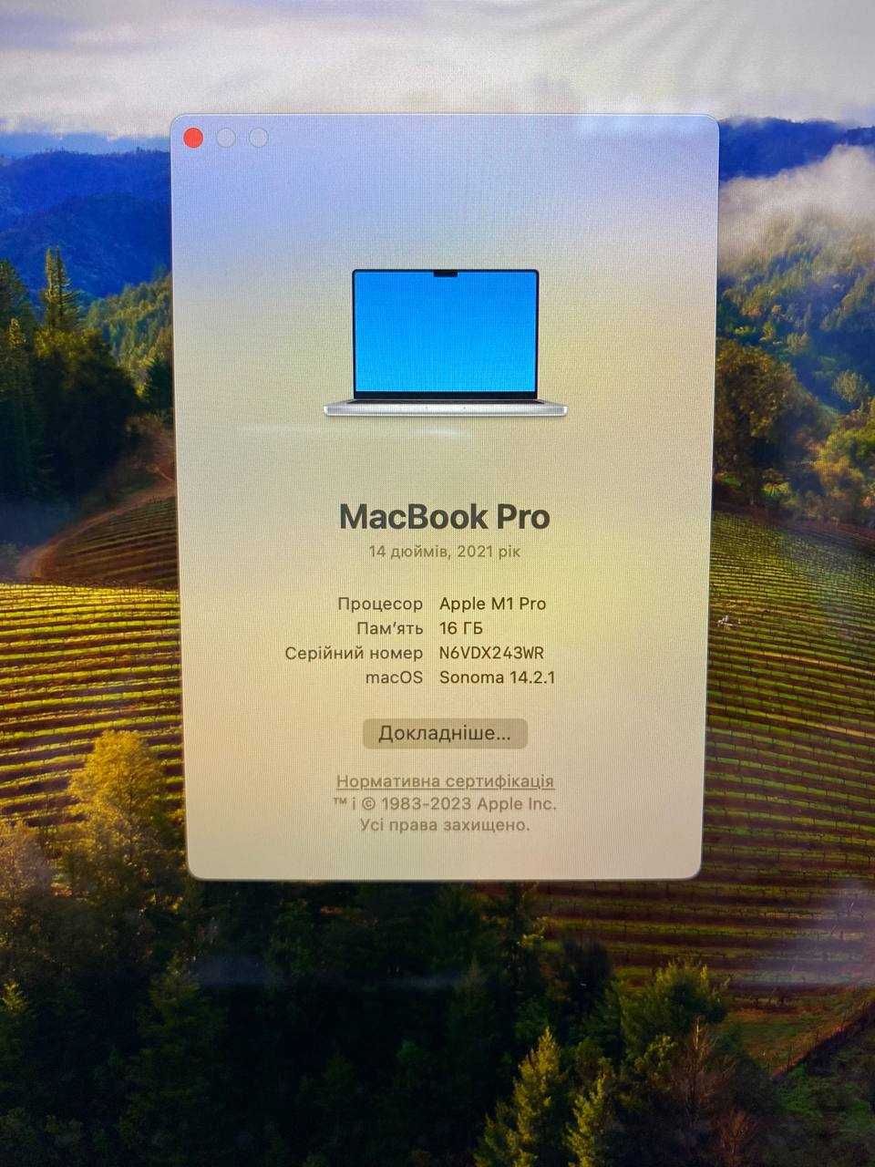 MacBook Pro 14 2021 M1 Pro|16|512 Макбук Новий! Open box! Гарантія!: 58 ...