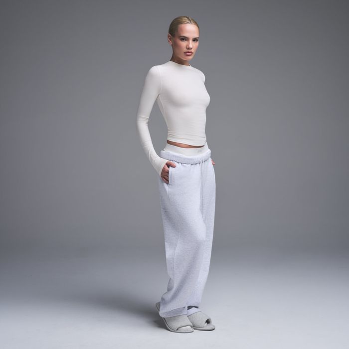 Жіночий лонгслів SKIMS Cotton Jersey Long Sleeve T-Shirt ОРИГІНАЛ