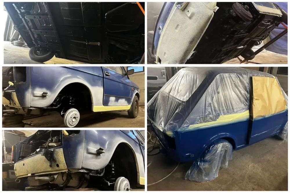 Konserwacja podwozia z piaskowaniem Naprawy blacharskie Spawanie