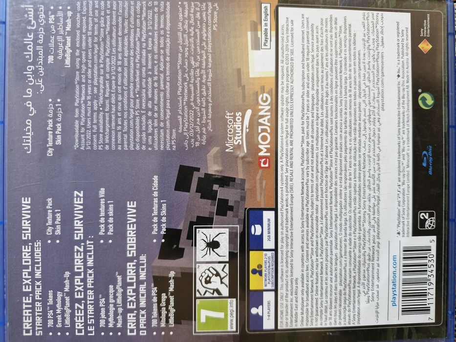 Minecraft gra na PS4