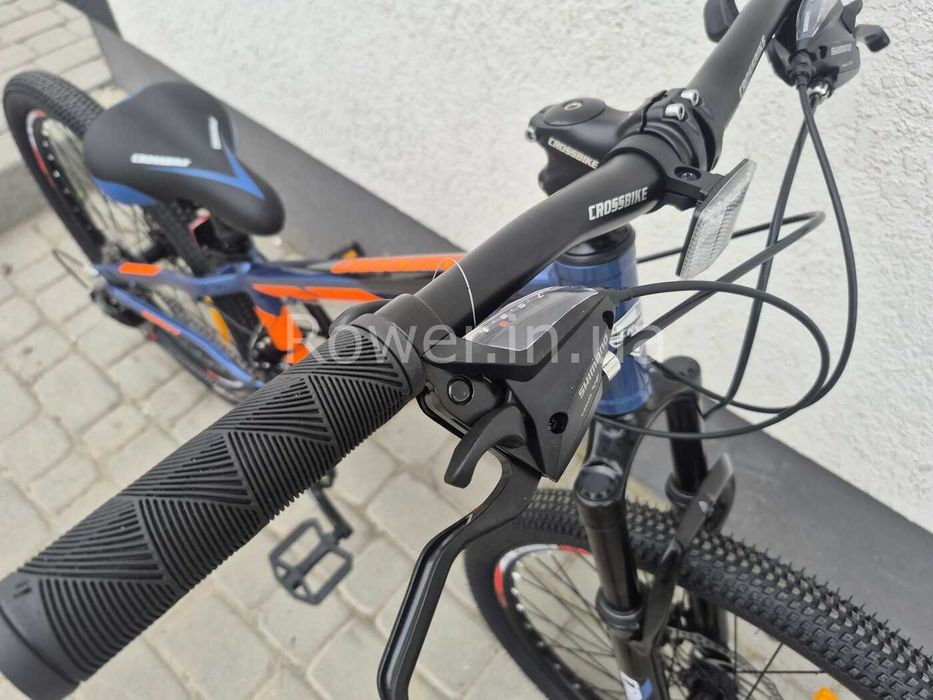 Дитячий гірський алюмінієвий велосипед для 8-12 років Crossbike 24" Aspect Рама 11" blue