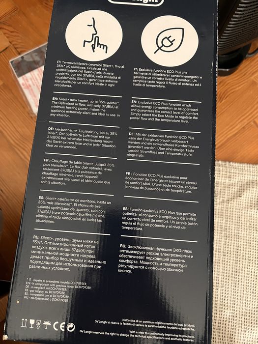 Termoventilador cerâmico DeLonghi