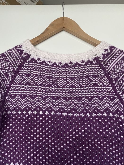 Wzorzysty sweter handmade