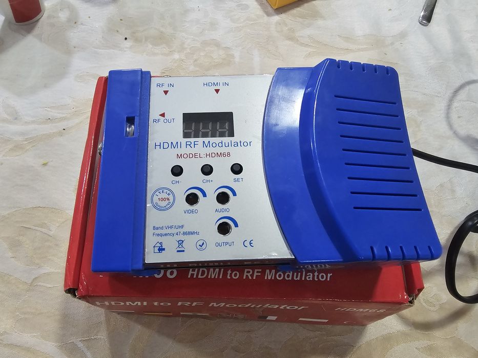 Modelador HDMI para sinal RF UHF VHF Novo