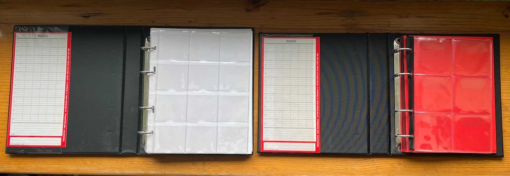 Albumy, klasery, karty, kapsle, holdery na monety, Fischer, Midi-M