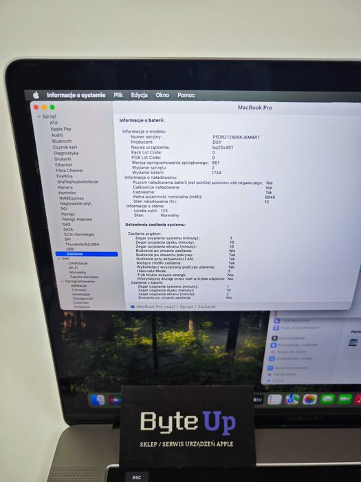 Apple MacBook Pro 15" A1990 (2019) i7/32GB/1TB SSD / GWARANCJA