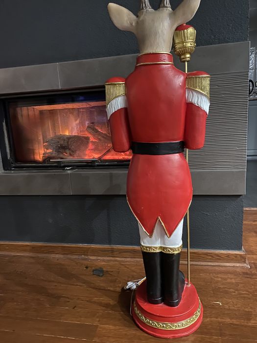 Duża figura świąteczna ozdobna Renifer