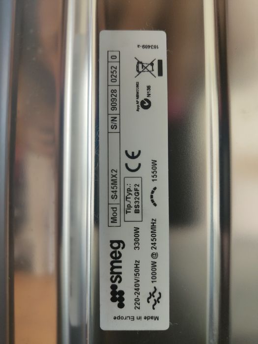 Microondas c/grill SMEG