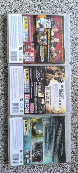 Rage Anarchy edition/Uncharted Drakes fortune/Borderlands PlayStation 3