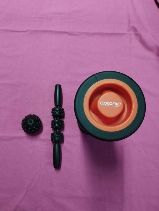 Kit de Massagem: Rolo, Bola e Stick de Massagem