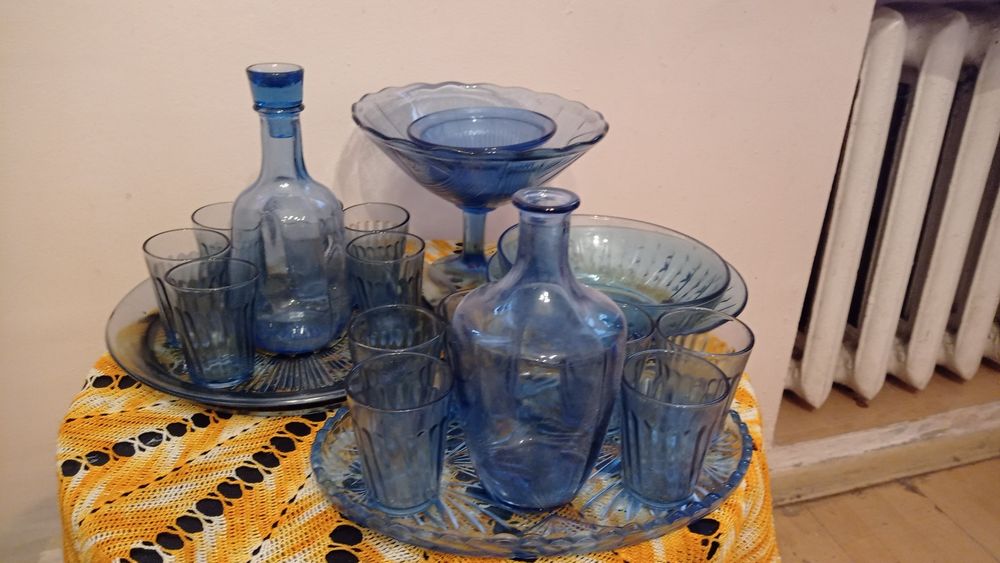 Стопка цветное стекло. Стопка мерная 50 грамм. Цена 7 коп. СССР