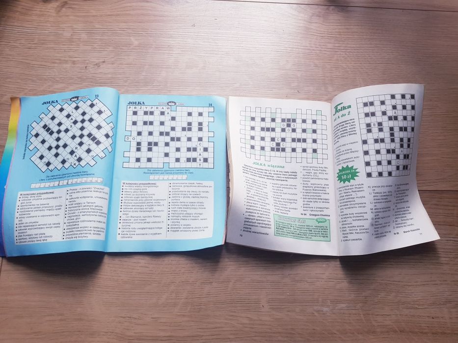 Sprzedam krzyżówki do rozwiązywania 2x Jolki