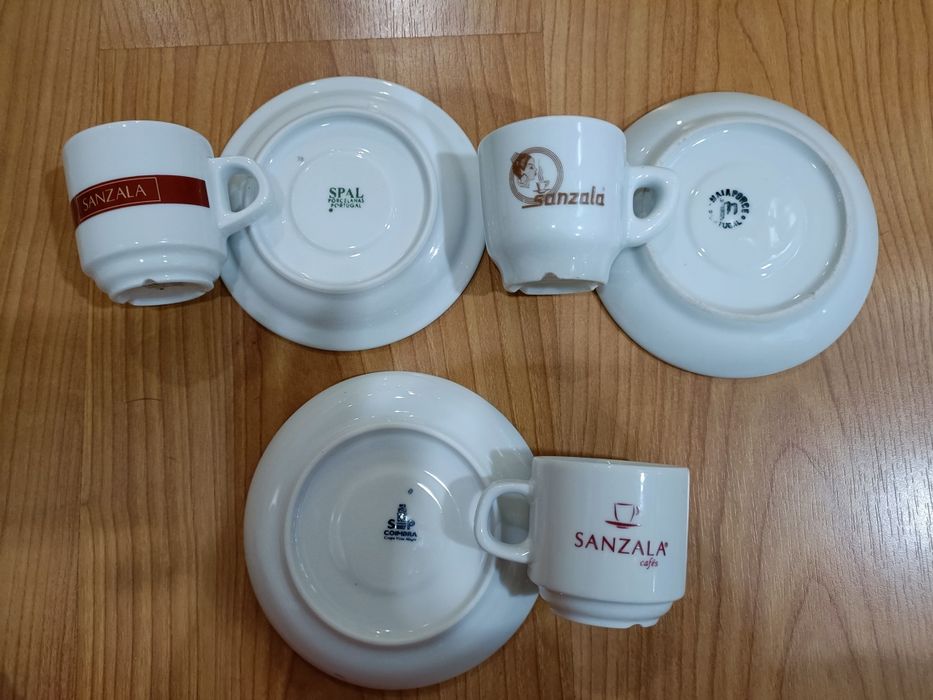 Pack 3 Chávenas de café Sanzala (várias porcelanas)