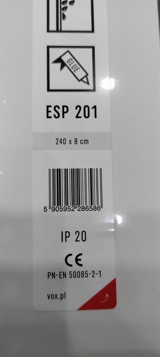 Lista przypodłogowa biała Espumo Vox