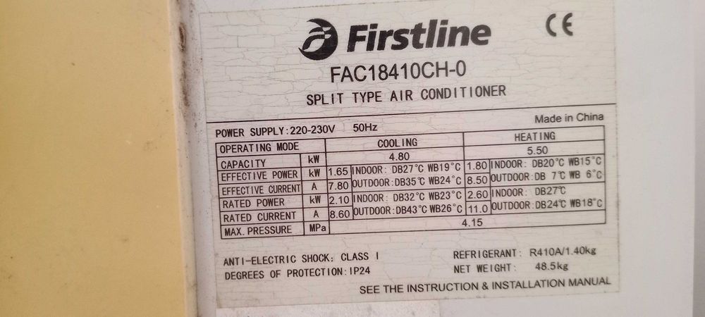 (Melhor Oferta!) 2x Máquina de Ar Condicionado Firstline FAC18410CH-0