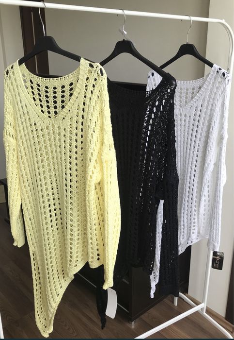 Sweter siatka - rozmiar uni