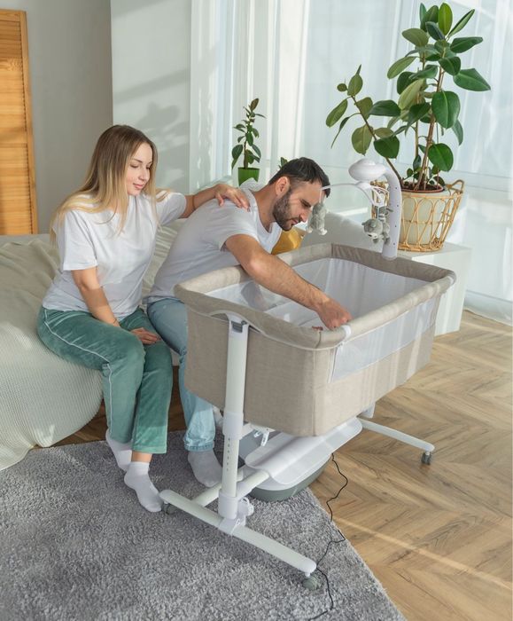 Дитяче ліжечко 3 в 1 Carrello Bloom для новонароджених.