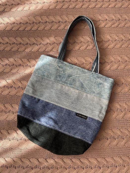 Сумка шоппер джинсовая