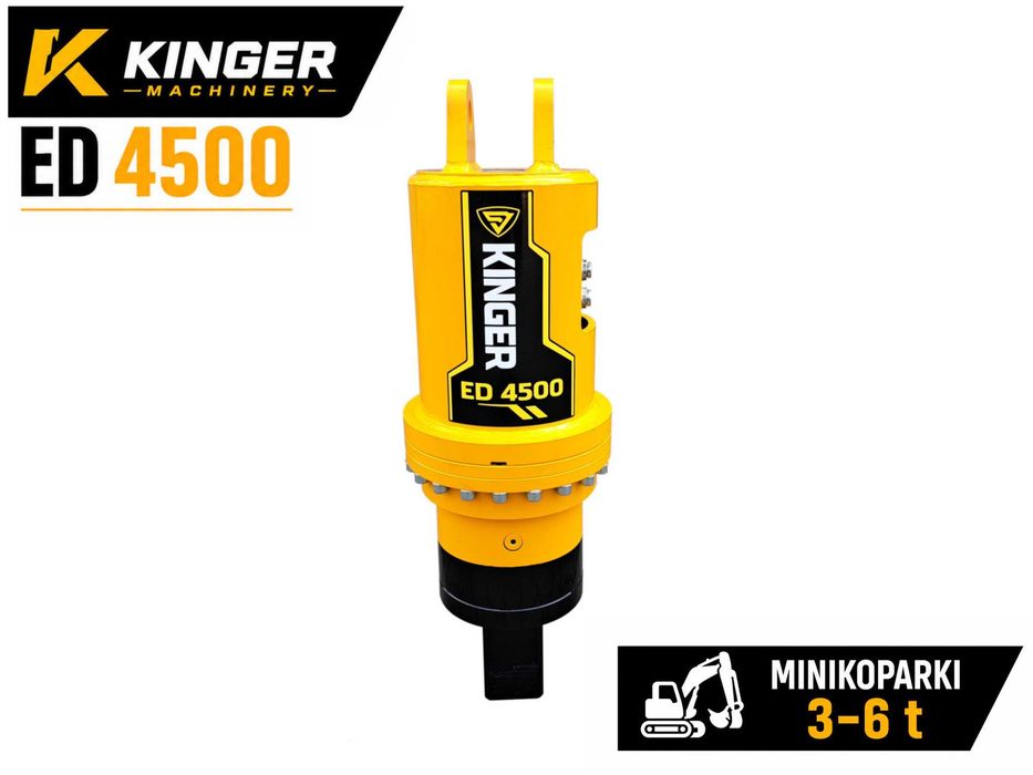 Wiertnica hydrauliczna świder do minikoparki koparki 3-6t Kubota CAT Bobcat Takeuchi JCB Yanmar KINGER ED4500
