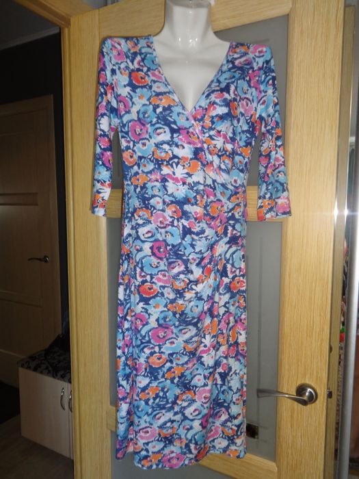 Красивое цветное нарядное вискозное платье для беременных 44 46 S M