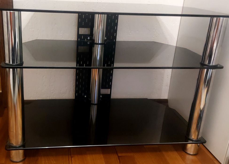 Скляна тумба для телевізора