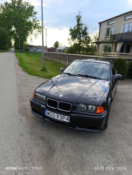 Bmw E36 coupe 2.0 m52 175tys.  cosmosschwarz, klimatyzacja