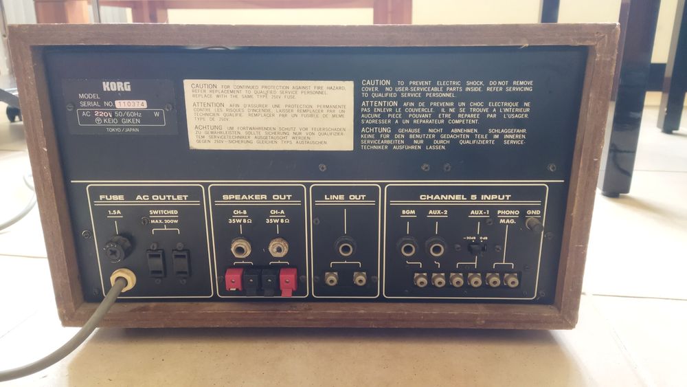 Amplificador Vintage da Korg