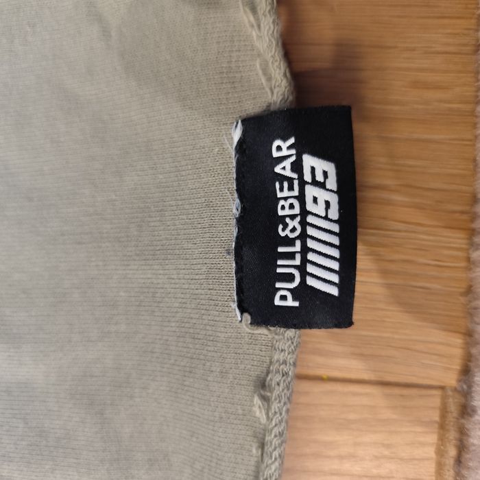 Krótka bluza z kapturem PULL&BEAR, róż. M, khaki