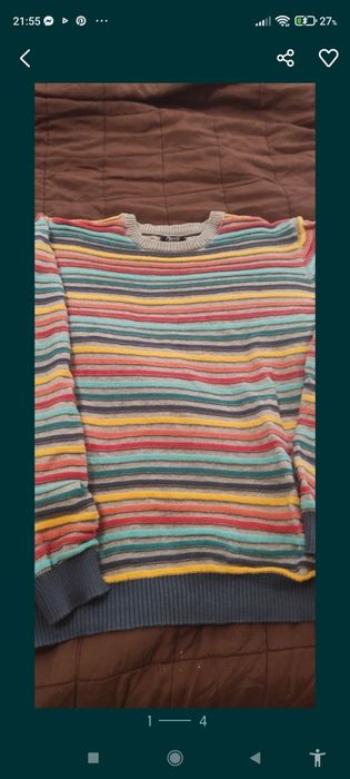 Vestidos novos, em lã e camisa em ganga e saco em crochet