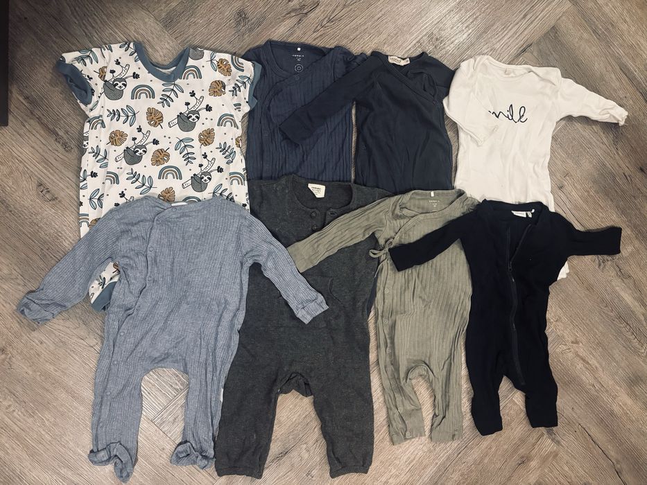 Ubrania dla noworodka - duża paczka 100 ubranek plus spiwór.