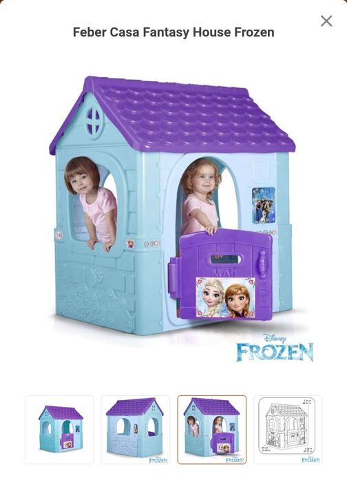 Casa de brincar da frozen