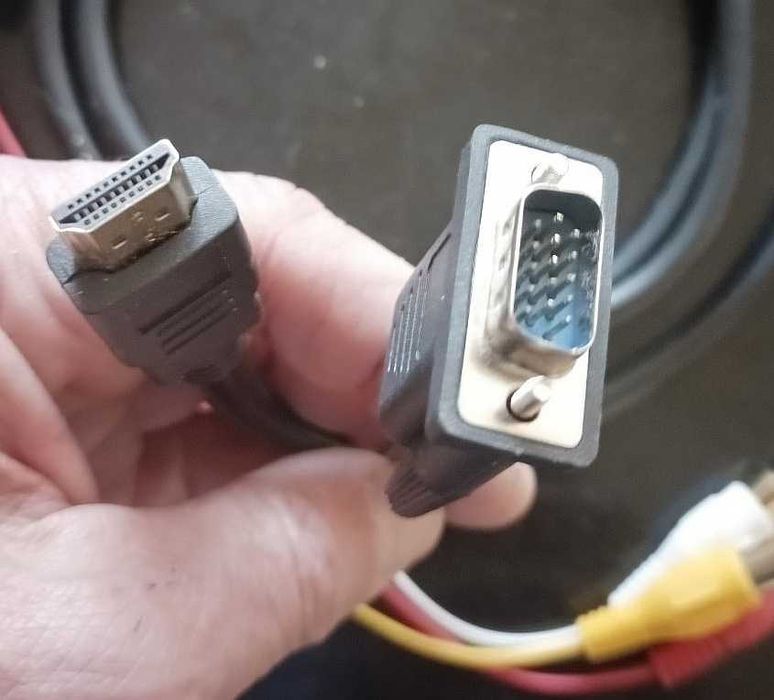 Кабель мультимедийний HDMI to VGA / 3*RCA 1.0m 1080p