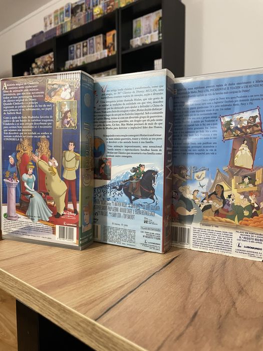 Conjunto VHS disney