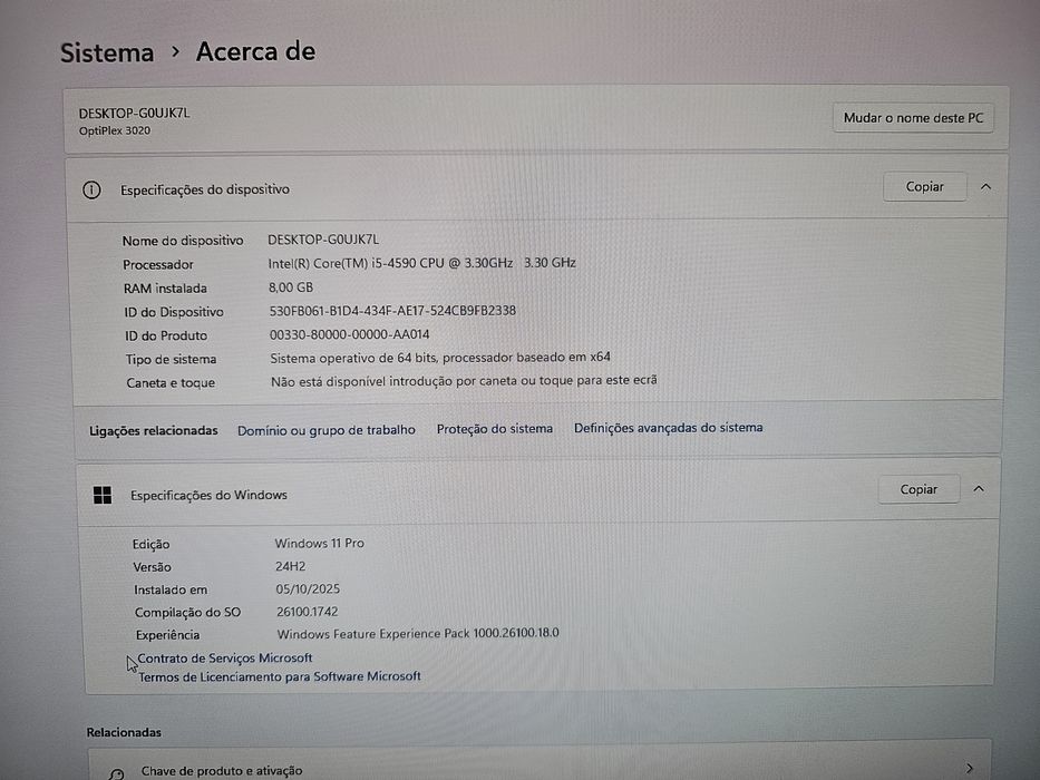 Dell Computer 3020, Intel i5-4590, 8 GB RAM, GTX1050 Graphics Card, 256 GB SSD64752032658305122