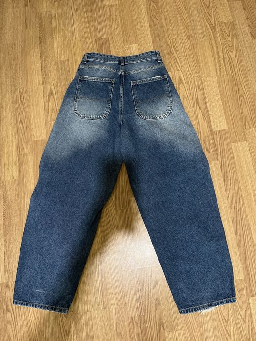 baggy jeans bershka сині